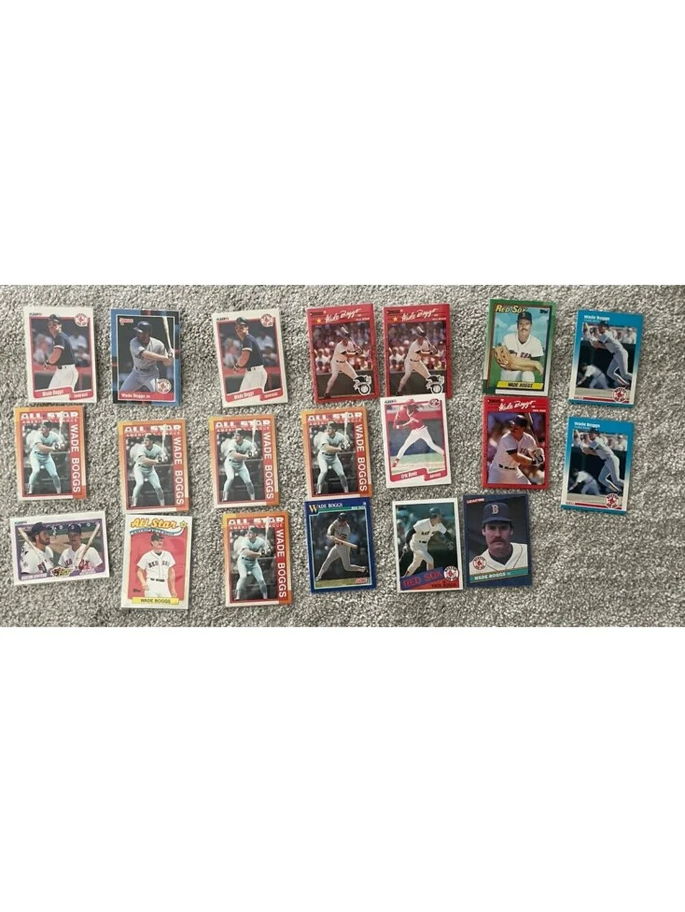 Wade Boggs 20 Card Lot